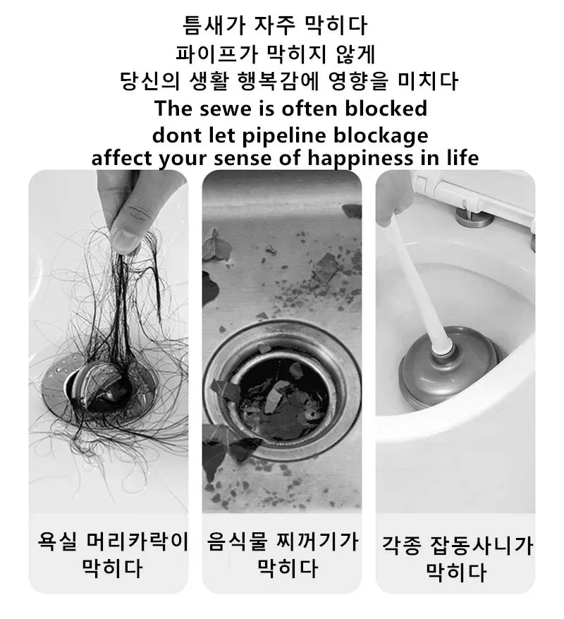 Pipe Dredging Brush Bathroom Hair Sewer Sink Cleaning Brush Drain Cleaner Flexible Cleaner Kitchen Clog Plug Hole Remover To…