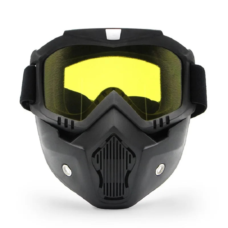 Dustproof Motocross Glasses Adjustable Motorcycle Goggles Breathable Full Face Protective Motorbike Dirt Bike Off-road Mask…
