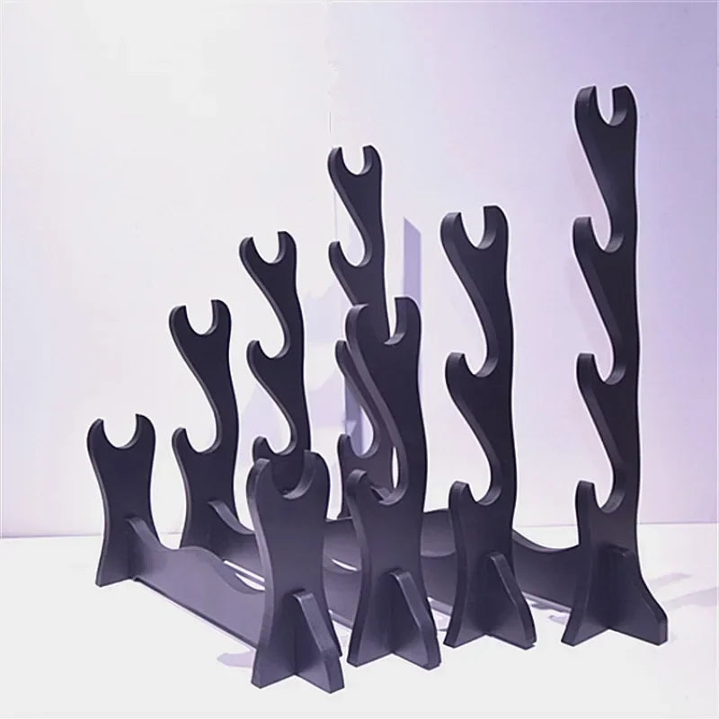 Stand Katana Storage Shelves Wooden Sword Rack Floor Sabre Holder Support Display Japanese Katana Weapon Shelf Home Organize…