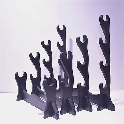 Stand Katana Storage Shelves Wooden Sword Rack Floor Sabre Holder Support Display Japanese Katana Weapon Shelf Home Organize…