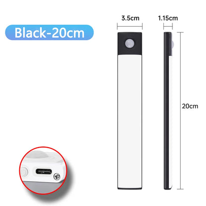 Motion Sensor Night Light USB Rechargeable Wireless Lamp Under Cabinet Led Lights for Kitchen Cabinet Bedroom Wardrobe Light…