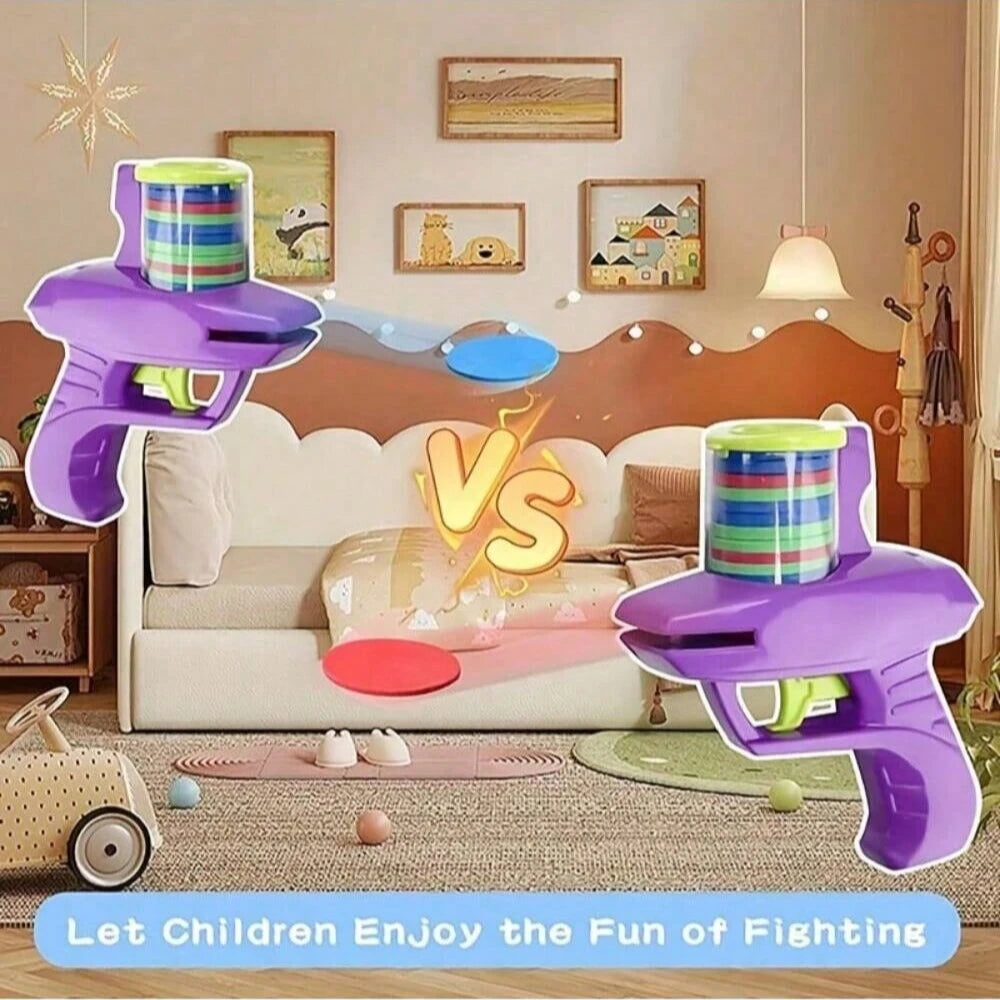 1pc Foam Disc Launcher Flying Disc Handheld Shooter Indoor Shooting Game Outdoor Backyard Toy For Boys And Girls Birthday Gi…