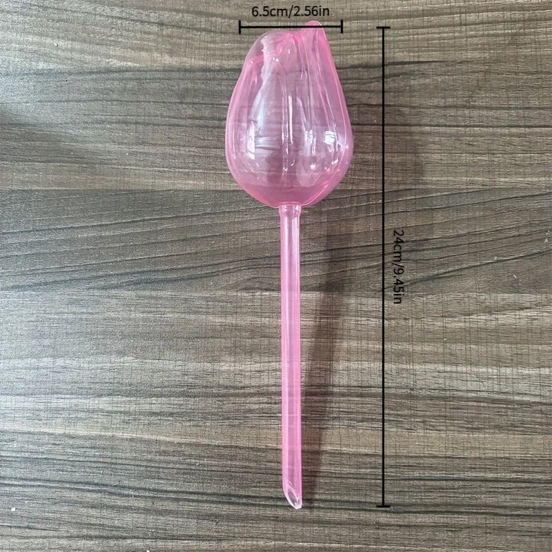 Pink Tulip Plant Watering Balls, Suitable for Indoor and Outdoor Plants, Automatic Plant Drippers, and Automatic Watering -…