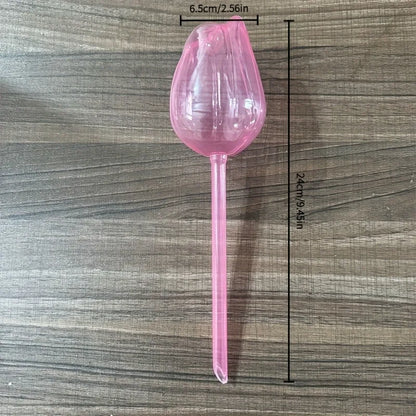 Pink Tulip Plant Watering Balls, Suitable for Indoor and Outdoor Plants, Automatic Plant Drippers, and Automatic Watering -…