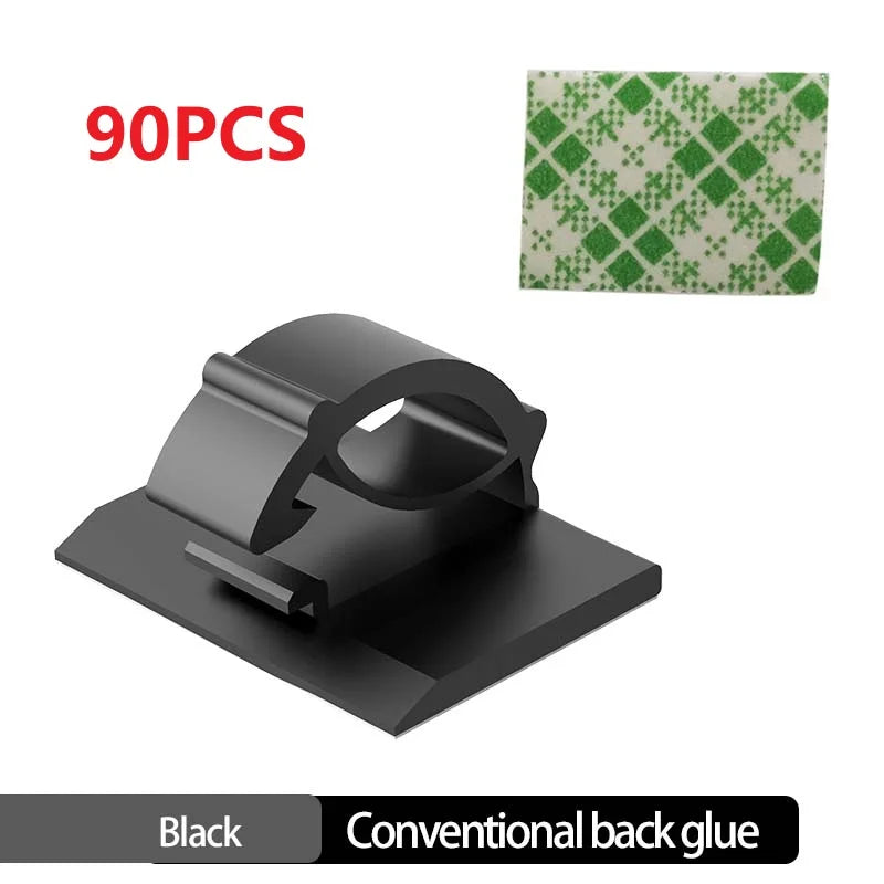 30pcs Cable Organizer Clips Cord Holder Desktop Workstation Wire Manager USB Charging Data Line Bobbin Winder Cable Manageme…