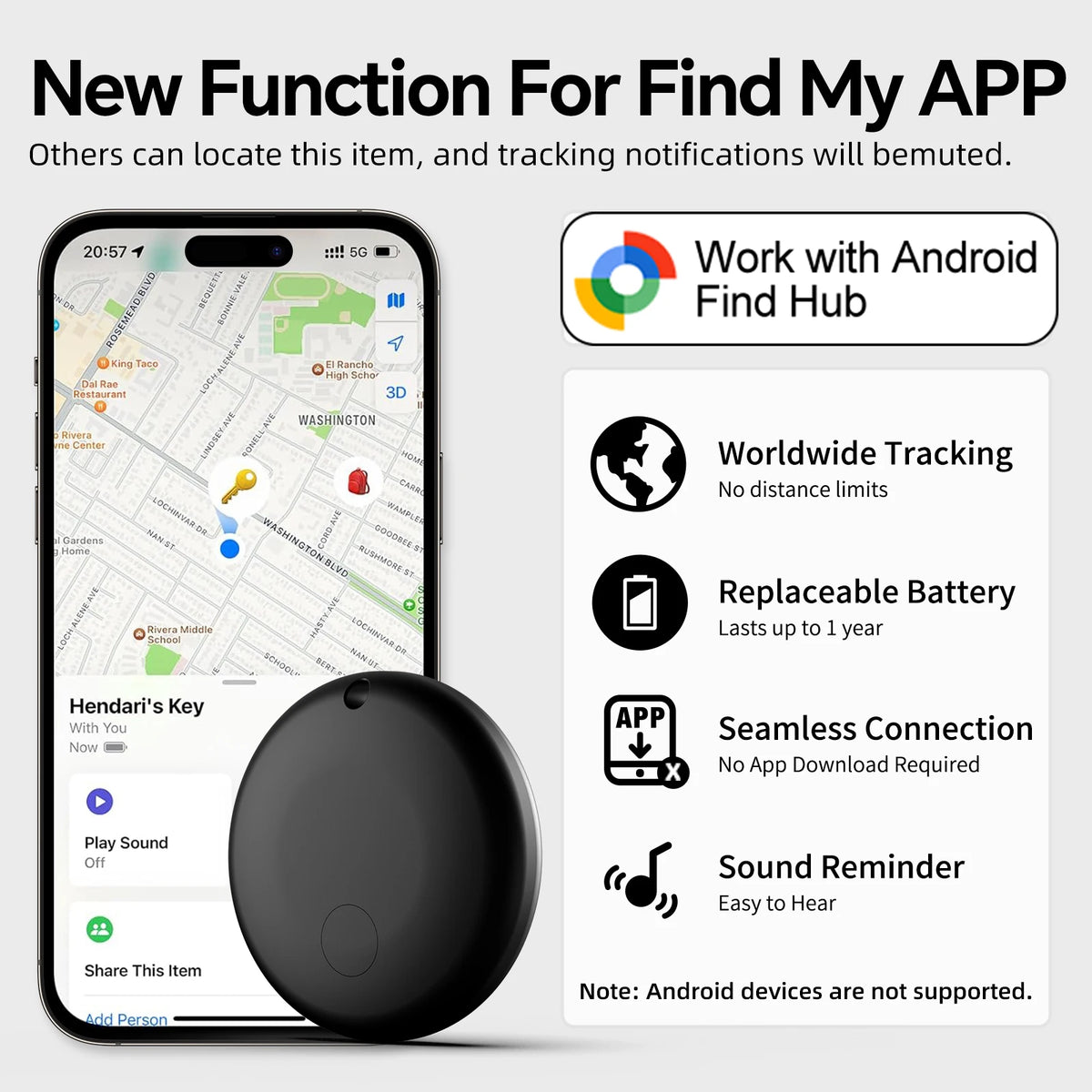 Mini Tag Gps Tracker Android Google Find My Gps Locator Air Tag Car Gps Tracking Device Gps Tracker Bicycle Electronics Secu…