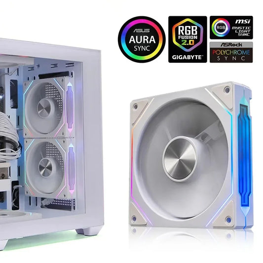 PRISM 4 RS Computer Case Fan 12cm ARGB 4 Pin Quiet Cooling Fan 12V Large Air Volume 800-1600RPM - image 2
