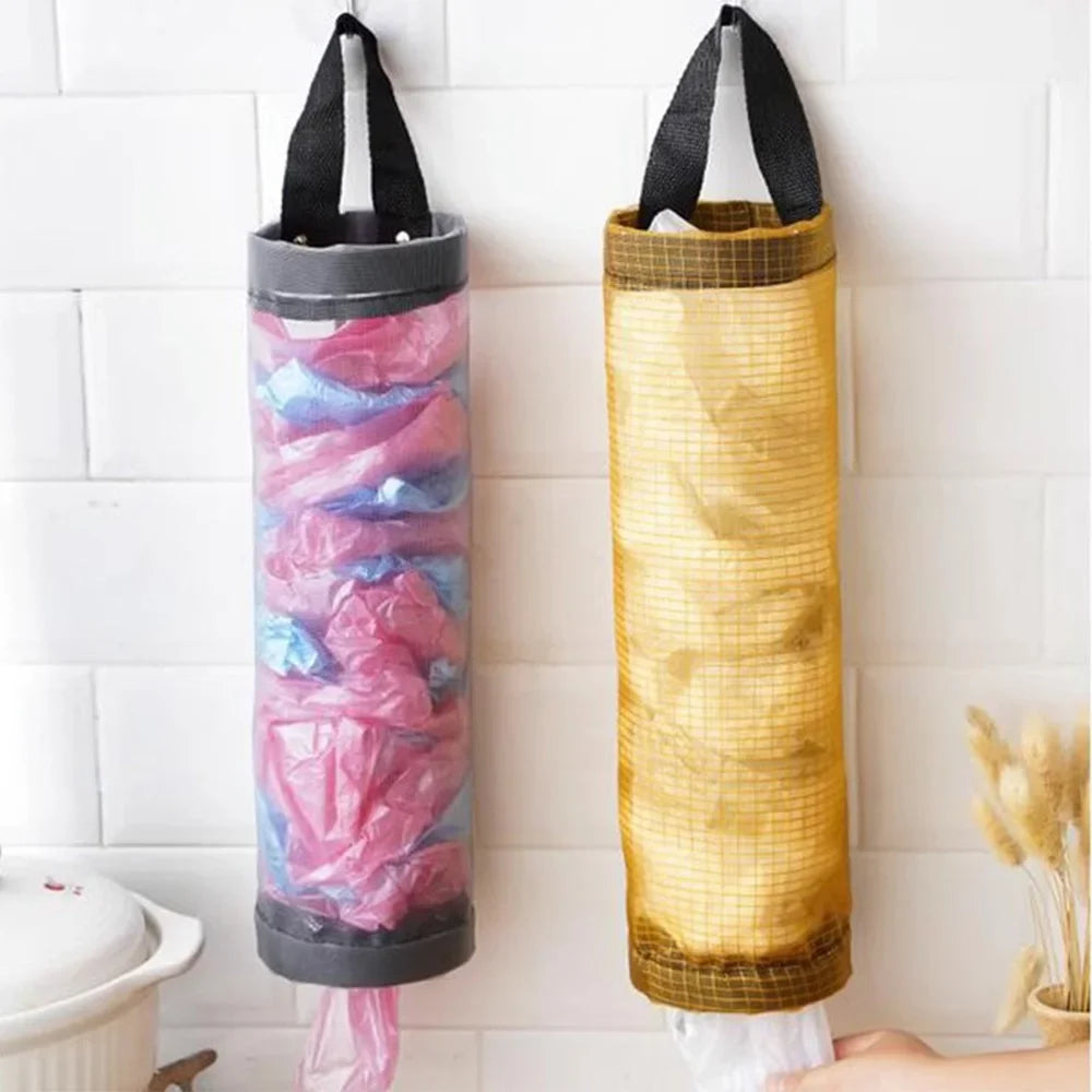 1 PCS Garbage Bag Storage Kitchen Garbage Organizer Plastic Bag Holder Organizing Hanging Garbage Collection Storage Bag - i…