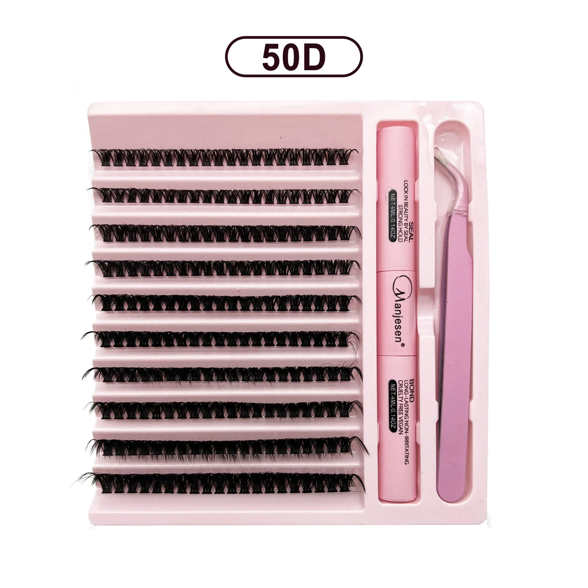 DIY Lashes Extension Kit Eyelashes 200 PCS Clusters Lash Bond and Seal Makeup Tools for Gluing Lashes Gluing Glue Accessorie…