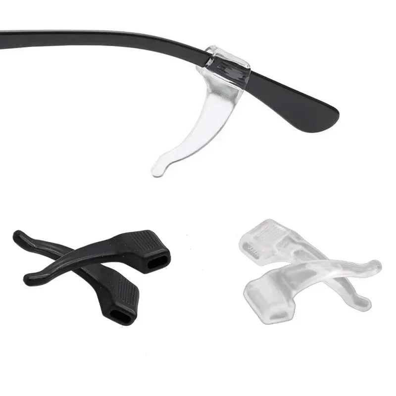 2/40pcs Silicone Ear Hook Anti-slip Glasses Leg Ear Sleeve Bracket Fastener Sunglasses Accessories Grip Anti-fall Eyewear Ho…