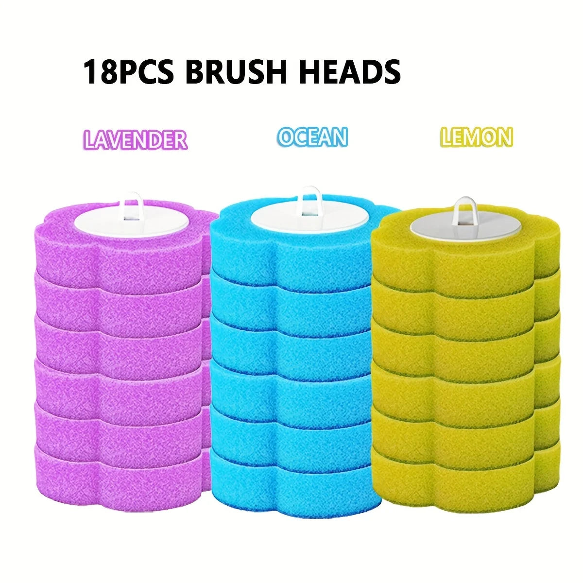6/18/36-Pack Disposable Toilet Brush Heads - No-Corner Cleaning & Easy Replacement | Hygienic Bathroom Essentials - image 12