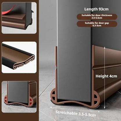 Flexible Door Bottom Sealing Strip Door Gap Soundproofing Wind and Dust Proof Weather Strip Under Door Draft Stopper Tape -…