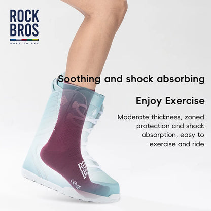 ROCKBROS ROAD TO SKY Sport Socks Breathable MTB Road Cycling Socks High Elastic Shock Absorbing A Pair Bike Socks - image 3