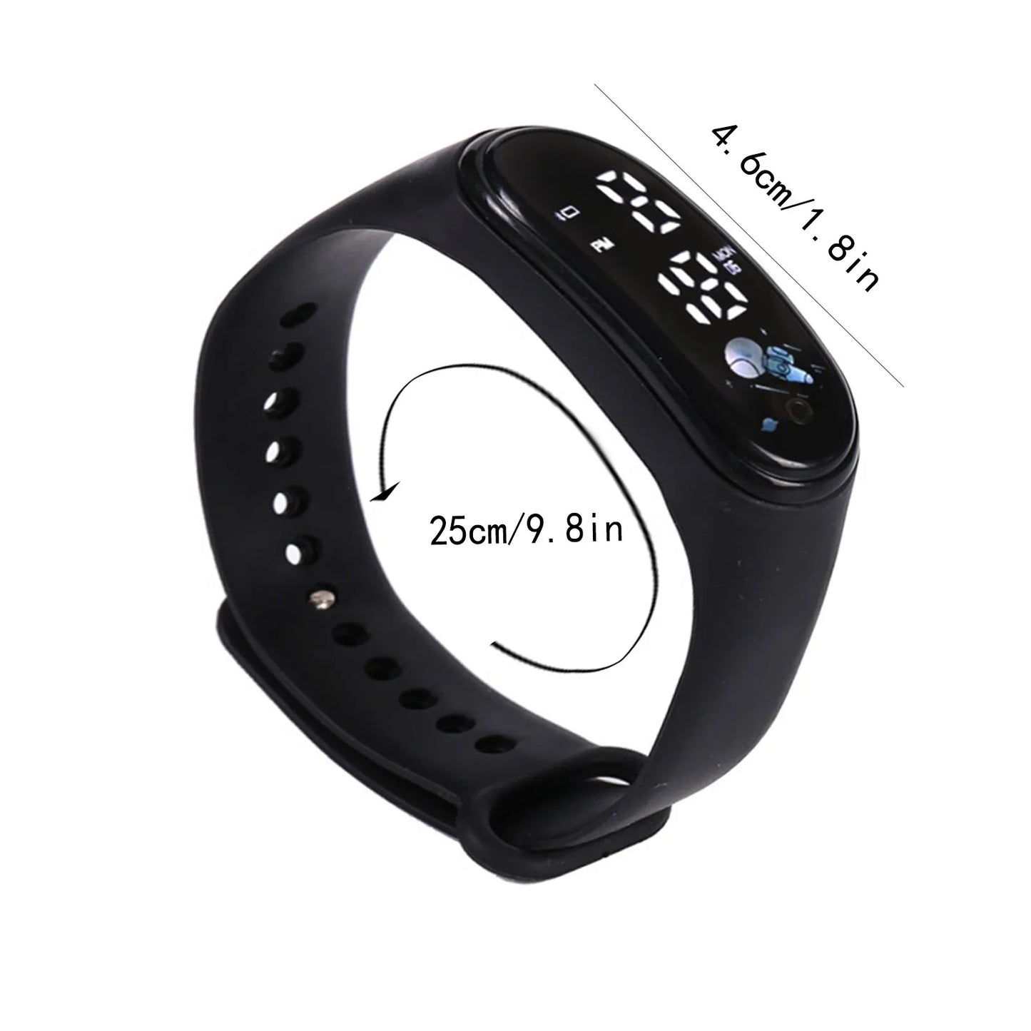 Kawaii Smart Watch For Kids Fashion Outdoor Waterproof Sports Kids' Watches Boy Girls Digital Watches Silicone montre enfant…