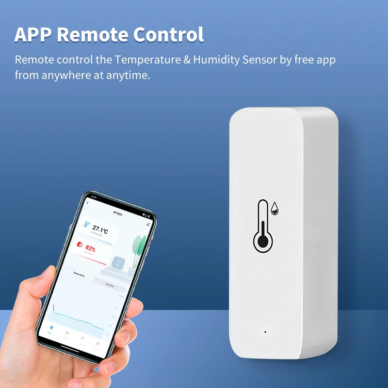 Tuya Wifi/Zigbee Temperature And Humidity Sensor Indoor Thermometer Smart Life Control For Home Work With Alexa Google Assis…
