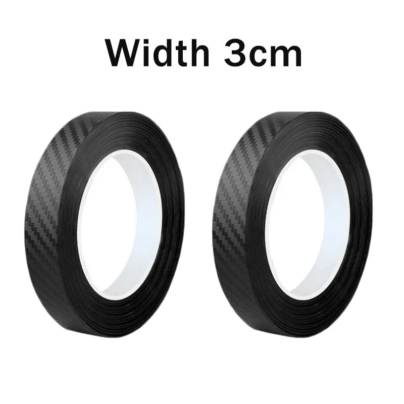 Nano Carbon Fiber Car Sticker Paste Protector Strip DIY Automotive Protective Film Auto Door Sill Side Mirror Anti Scratch T…