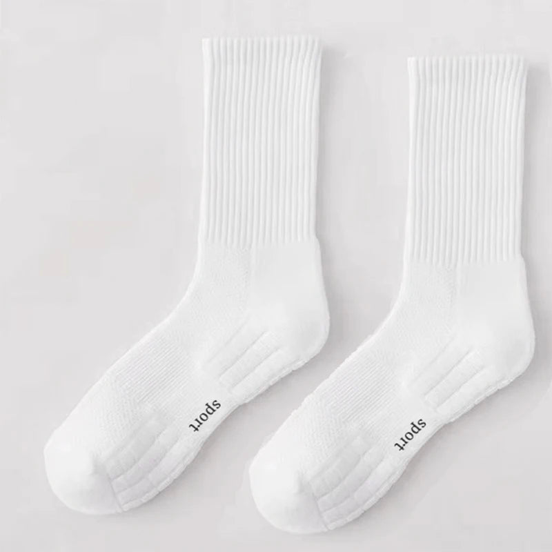 Men's Thick Bottom Sweat Absorbing and Breathable Sports Socks with Bottom Cushion for Running Professional Sports Men's Soc…