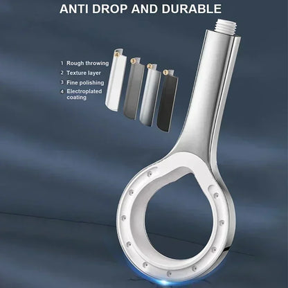 Bathroom Shower Head Pressurized Hand-held Shower Head Large Panel Pressurized Shower Accessories Bathing Tool - image 5