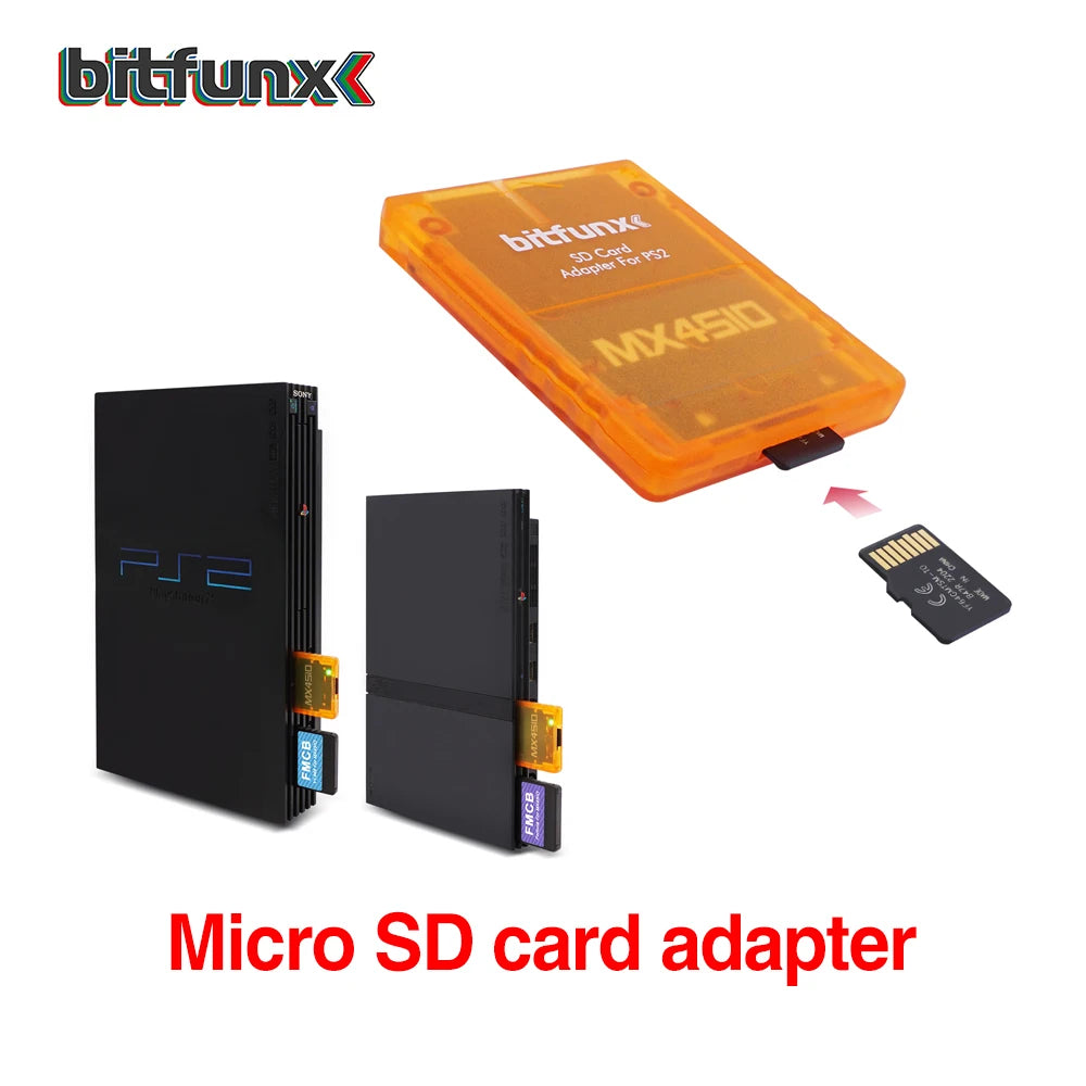 Bitfunx MX4SIO SIO2SD SD/TF Card Adapter Game Reader for PS2 Playstation2 Game Console - image 3