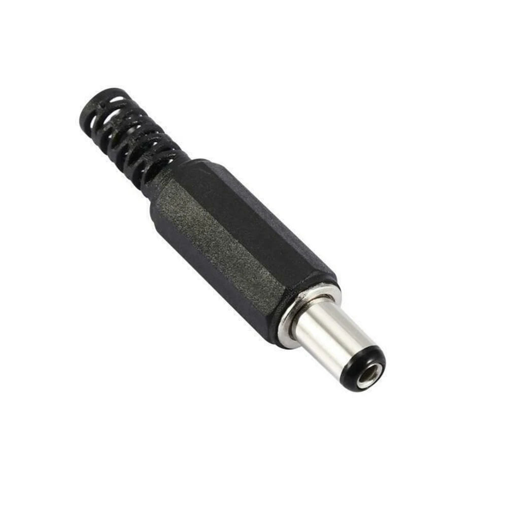 5 Pair DC 12V Male Female Socket Panel Mount Barrels Jack Plug Power Connector Female Jack Screw Nut Panel Mount Connector -…