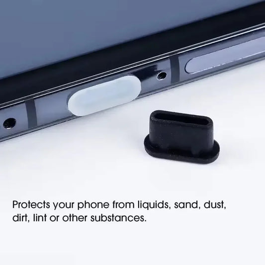 Silicone Dust Plugs Type C Charging Port Protector Stopper Cap Cover for Iphone 16 15 Pro Max 16 15 Plus Samsung Anti-Dust P…