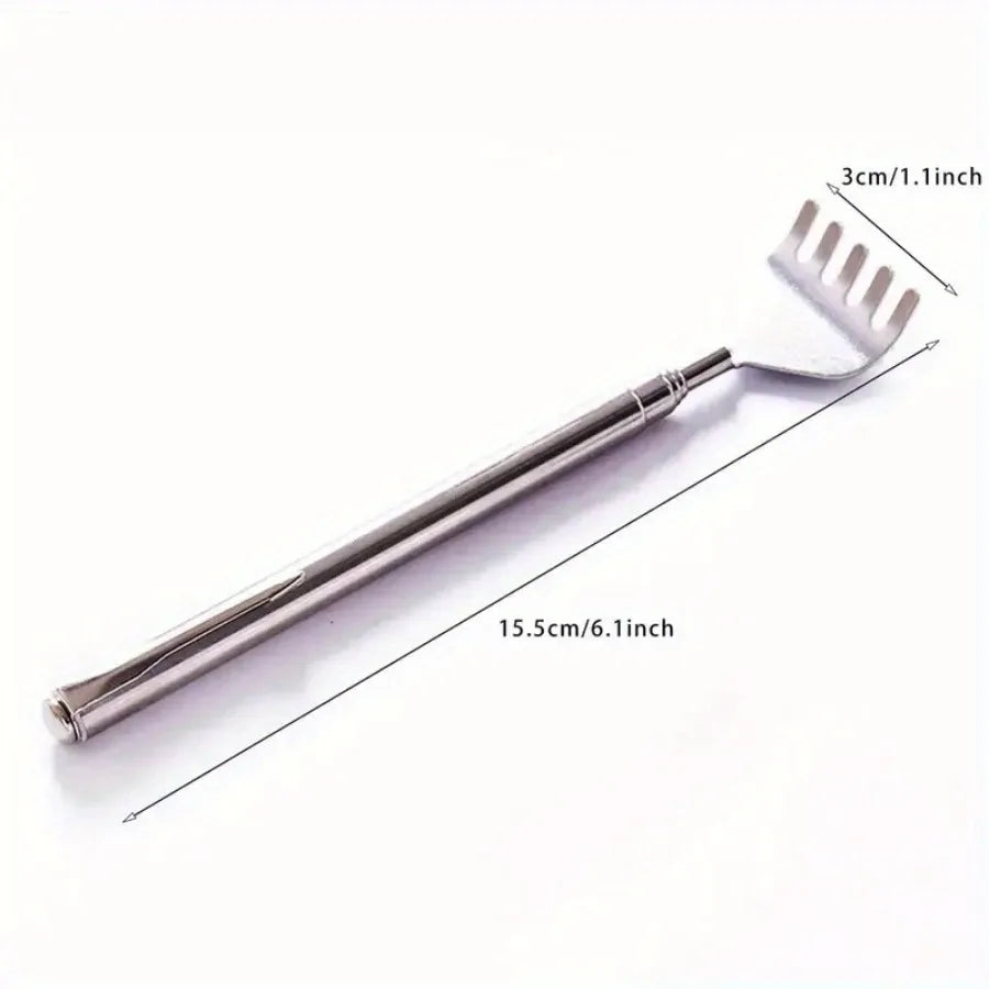 Compact Telescopic Back Massager – Portable Extendable Stainless Steel, Ideal Birthday Gift & Christmas Stocking Stuffer for…