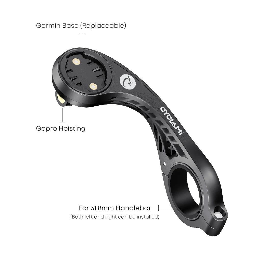 CYCLAMI S2 Bike Computer Mount Mountain Road Bicycle GPS Headlight Holder Bracket Support For GARMIN XOSS IGPSPORT Magene Co…