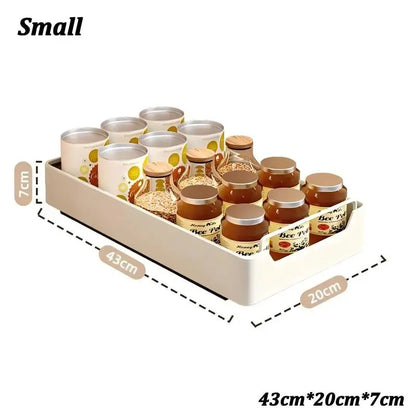 Kitchen Storage metal holdetr with Slide Rails Pull-out Drawer Storage Tray Spice Storage Rack Cabinets Organizer - image 6