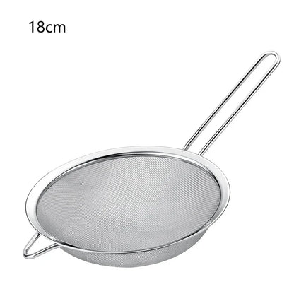 1/3/4Pcs/Set Stainless Steel Wire Fine Mesh Oil Strainer Flour Colander Sieve Sifter Pastry Baking Tools Kitchen Accessories…
