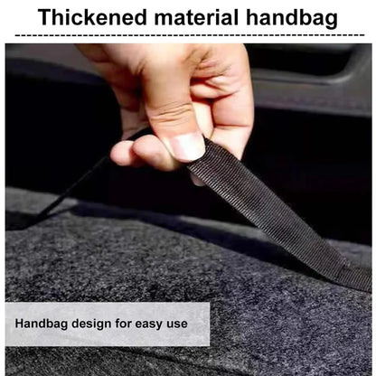 1PC Dark Gray Car Felt Storage Box Car Storage Bag Enlarged and Thickened Soft Felt Storage Box Household Storage Box - imag…