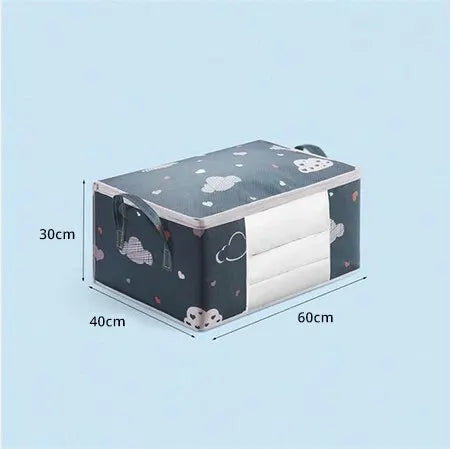 Large Capacity Clothes Storage Bag Organizer With Reinforced Handle Suitable For Blankets Bedding Foldable With Sturdy Zippe…