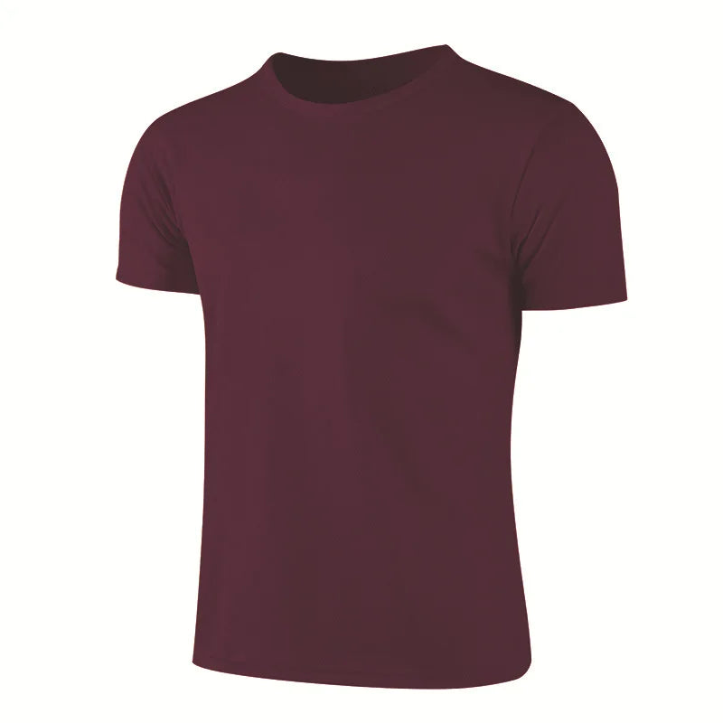 Men Women Quick Dry Short Sleeve Sport T Shirt Gym Jerseys Fitness Shirt Trainer Running T-Shirt Teenager Breathable Sportsw…
