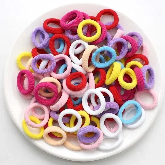 200-1000pcs Women Girls Colorful Nylon Elastic Hair Bands Ponytail Hold Small Hair Tie Rubber Bands Scrunchie Hair Accessori…