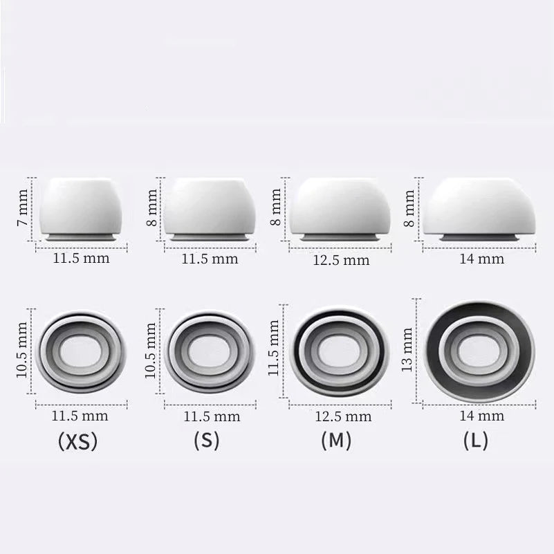 Eartips For Airpods Pro 1/2 Ear Pads Silicone Case Pressure Relief Hole Ear Caps Cushion Eartips Buds Earphone Air Pods Pro…