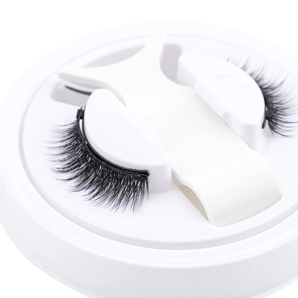 Hot 1 Pair Magnetic Eyelashes Handmade Fluffy Faux Mink Lashes Reusable Natural False Eyelashes and Magnetic Tweezers Set Ma…