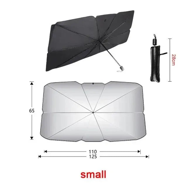 Car Sunshade Umbrella Windshield Folding Front Parasol Umbrella Type Sun Shade for Car Window Summer Sun Protection Accessor…