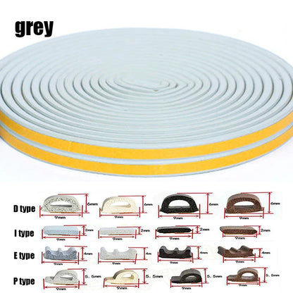 5M/10M Door Window Seal Strip DIEP Self-adhesive Acoustic Foam Sealing Strip Tape Insulation Windproof Rubber Weatherstrip -…