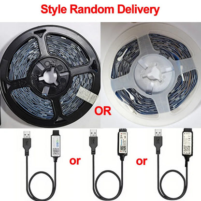 Bluetooth LED Strip Lights Smart SMD 5050 APP Remote Control Flexible Ribbon Diode Lamp Tape TV Backlights Game Room Home De…