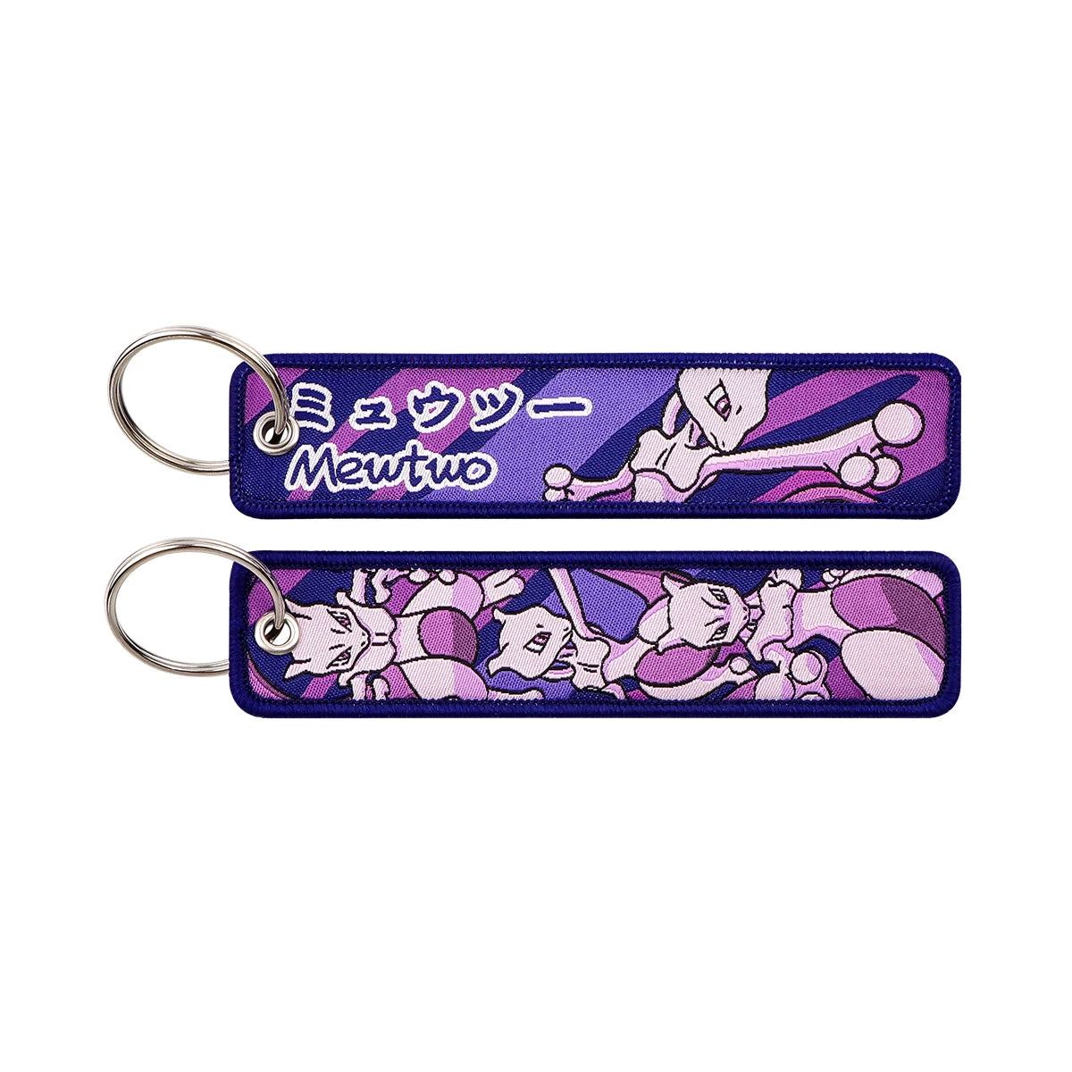 Japanese Anime Elf Monsters Keychain for Cars Backpack Key Holders Embroidery Keyrings Key Tag Jet Tag Accessories Gifts 1pc…