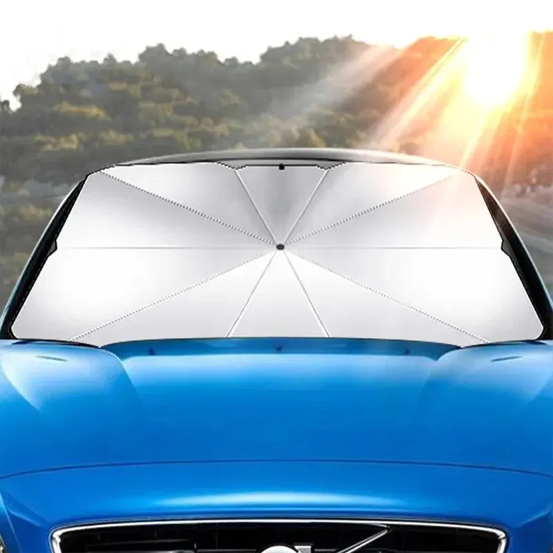 Car Sunshade Umbrella Windshield Folding Front Parasol Umbrella Type Sun Shade for Car Window Summer Sun Protection Accessor…
