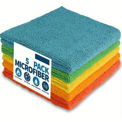 5/10/20pcs Kitchen Towel, Ultra-fine Fiber Light Gray Cleaning Cloth Set, Absorbent, Soft And Stain-removing Cloth - image 9