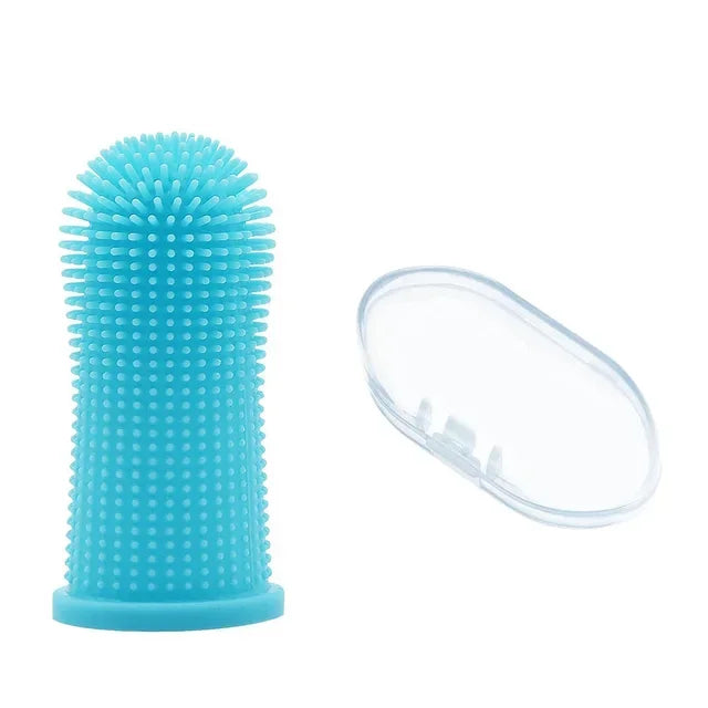 Dog Super Soft Pet Finger Toothbrush Teeth Cleaning Breath Care Nontoxic Silicone Tooth Brush Cat Dog Toothbrush Pet Product…