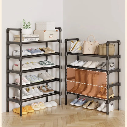 Multiple Layers Metal Shoe Rack, Large Capacity Shoe Organizer for Entryway, Closet, Garage, Shoe Shelf for Living Room - im…