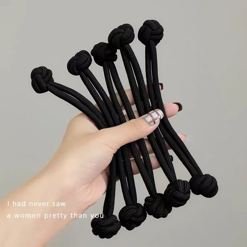 Simplicity Stretch Rubber Hair Ties for Women High Elasticity Fashion Girl Head Rope Scrunchie Hair Accessories - image 9