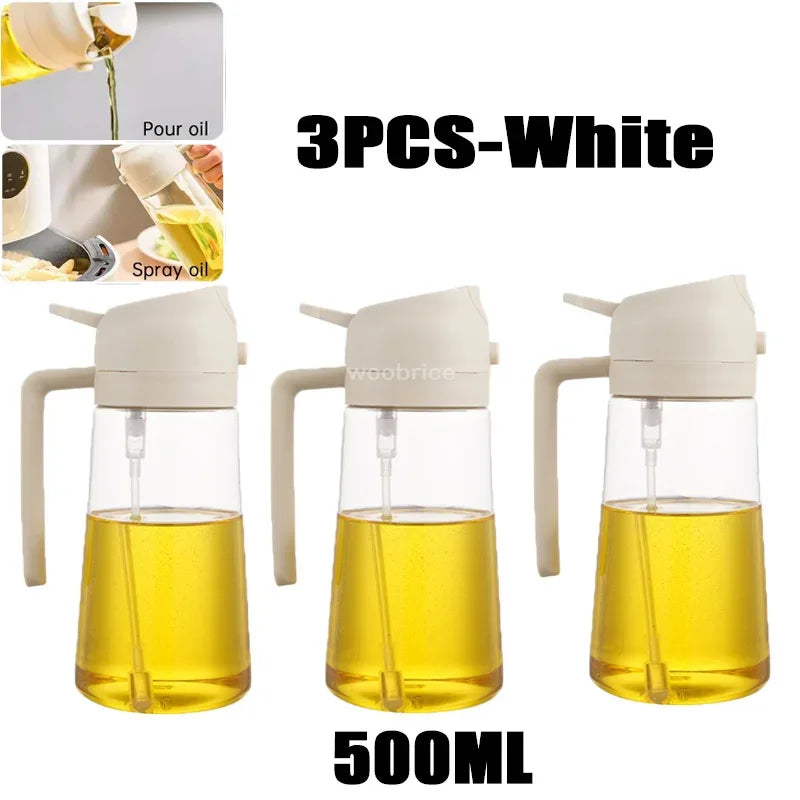 2in1 Kitchen Spray Oil Dispenser Oil Sprayer Polisher Or Only Brush Spray for Air Fryer Salad Grilling Roasting Cooking Kitc…