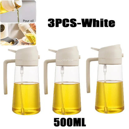 2in1 Kitchen Spray Oil Dispenser Oil Sprayer Polisher Or Only Brush Spray for Air Fryer Salad Grilling Roasting Cooking Kitc…