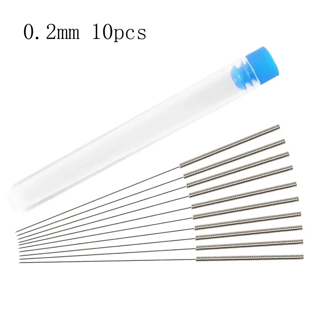 3D Printer Nozzle Cleaning Kit 0.2/0.3/0.4/0.5/0.6/0.8/1.0mm Stainless Steel Nozzle Cleaning Needles 3D Printer Nozzle Clean…