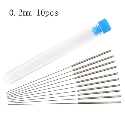 3D Printer Nozzle Cleaning Kit 0.2/0.3/0.4/0.5/0.6/0.8/1.0mm Stainless Steel Nozzle Cleaning Needles 3D Printer Nozzle Clean…