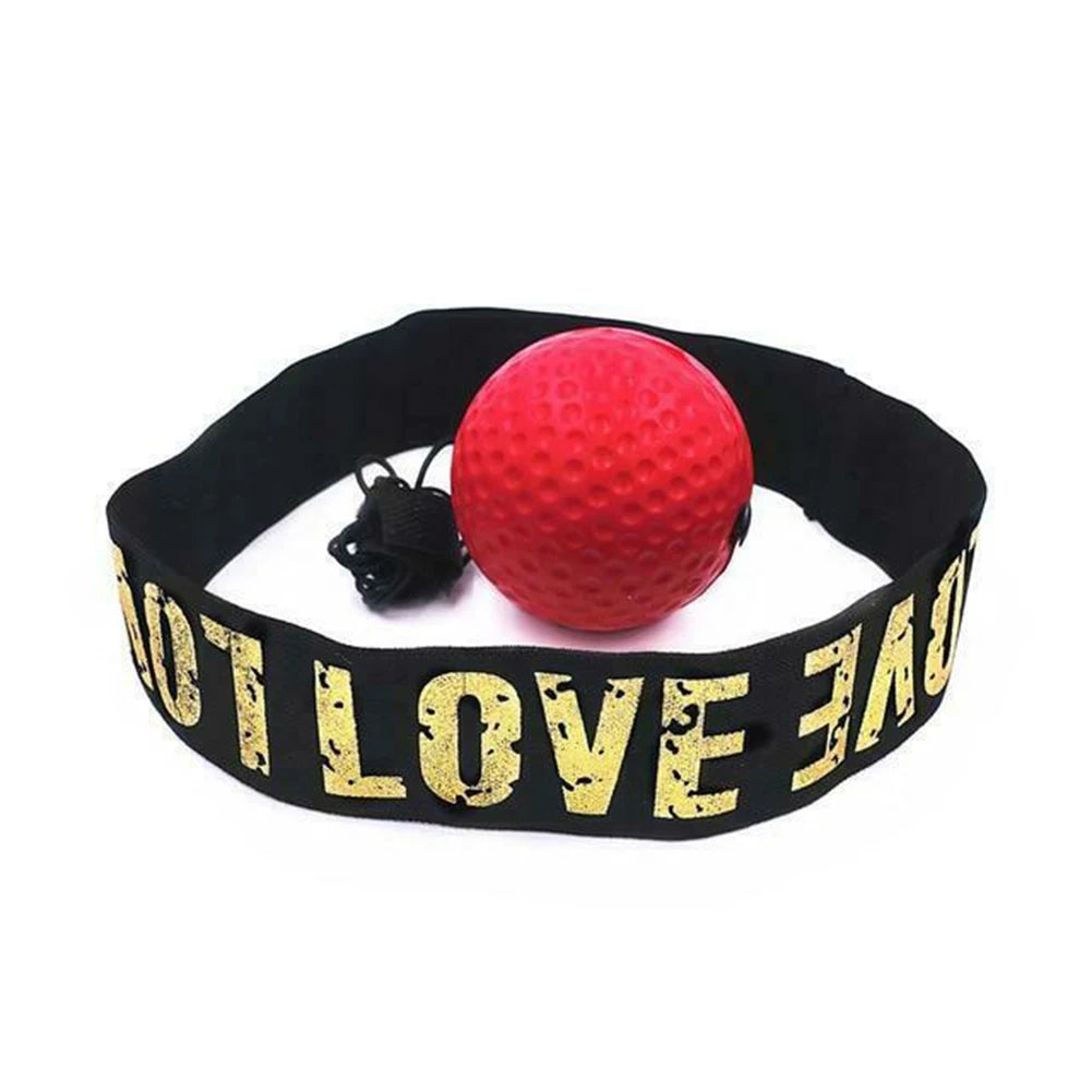 Boxing Reflex Speed Punch Ball Boxing Rubber Balls for Agility Reaction Training with Sweatband Fitness Equipments Accessori…