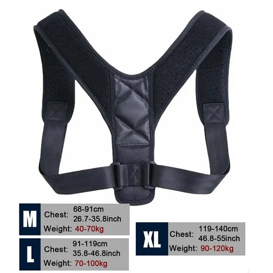 Back Posture Correction Belt Hunchback Prevention Correction of Sitting Posture Unisex Breathable Body Shaping - image 2